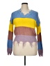 Full Circle Trends With Love 100% Acrylic Color Block Blue Pullover Sweater Size XL - photo 1