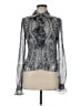 St. John Silver Long Sleeve Blouse Size M (estimated) - photo 1