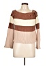 Lulus Color Block Tan Pullover Sweater Size L - photo 1