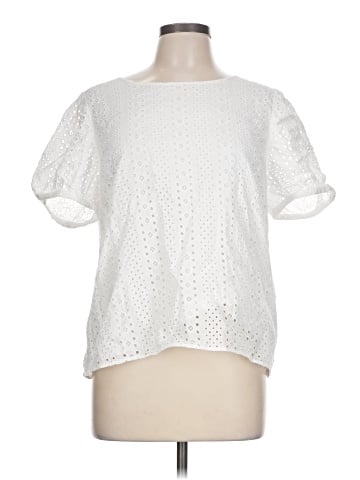J.Crew Factory Store Short Sleeve Blouse (view 1)