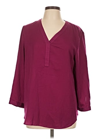 J.Crew Factory Store 3/4 Sleeve Blouse (view 1)