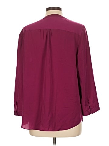 J.Crew Factory Store 3/4 Sleeve Blouse (view 2)