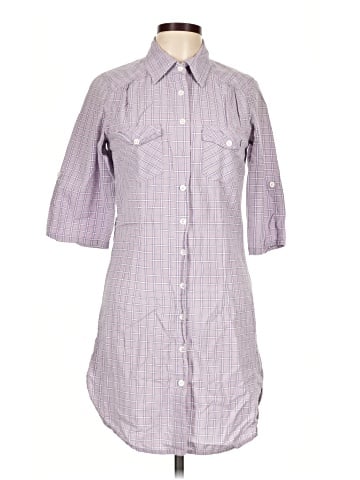 Lux 3/4 Sleeve Button-Down Shirt (view 1)