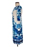 Eliza J Print Blue Casual Dress Size 8 - photo 5