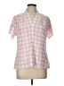Calvin Klein Pink Short Sleeve Blouse Size L - photo 1