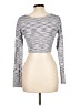 Cotton Candy LA Silver Long Sleeve Top Size L - photo 2