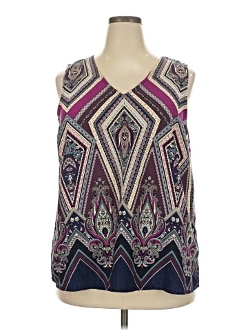 Skies Are Blue Sleeveless Blouse (view 1)