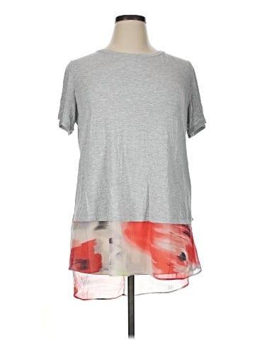 LOGO by Lori Goldstein Short Sleeve Top (view 1)