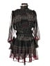 Topshop 100% Polyester Tweed Black Cocktail Dress Size 6 - photo 1