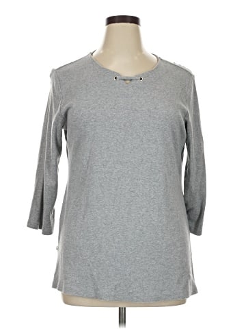 Karen Scott 3/4 Sleeve T-Shirt (view 1)