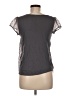 LC Lauren Conrad 100% Polyester Gray Short Sleeve Top Size M - photo 2