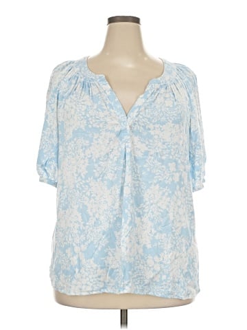Crown & Ivy Short Sleeve Blouse (view 1)