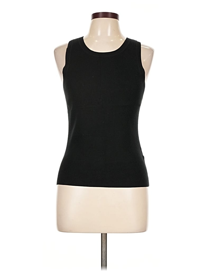 Pre-owned Br Standard Sleeveless Top Black Halter Neckline Tops