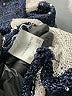Belldini 100% Polyester Silver 3/4 Sleeve Top Size M - photo 8