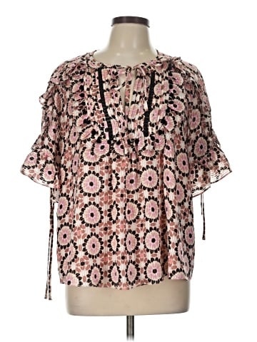 Kate Spade New York Short Sleeve Silk Top (view 1)