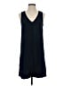 Madewell Solid Blue Heather Button-Front Dress Size S (estimated) - photo 1