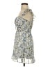 Unbranded 100% Polyester Floral Blue Cocktail Dress Size S - photo 5