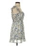 Unbranded 100% Polyester Floral Blue Cocktail Dress Size S - photo 4