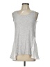 Cupio 100% Viscose Silver Sleeveless Top Size L - photo 1