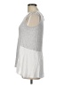 Cupio 100% Viscose Silver Sleeveless Top Size L - photo 5