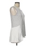 Cupio 100% Viscose Silver Sleeveless Top Size L - photo 4