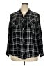 Torrid 100% Rayon Black Long Sleeve Polo Size 2X Plus (2) - photo 1