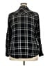 Torrid 100% Rayon Black Long Sleeve Polo Size 2X Plus (2) - photo 2