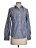 Talbots Stripes Blue Long Sleeve Button-Down Shirt Size 4 - photo 1