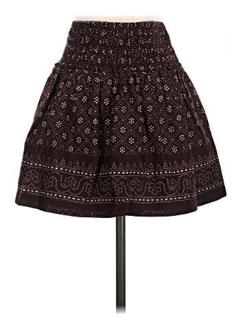 Madewell Ruffled Mini Skirt in Paisley Cotton Voile (view 2)