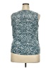 Nine West 100% Polyester Teal Sleeveless Blouse Size XXL - photo 2