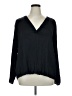 Vince. 100% Polyester Black Long Sleeve Blouse Size XL - photo 1