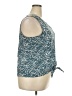 Nine West 100% Polyester Teal Sleeveless Blouse Size XXL - photo 4