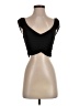 Zara 100% Polyester Black Sleeveless Top Size S - photo 1