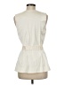 J. McLaughlin Ivory Sleeveless Blouse Size 6 - photo 2
