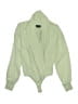 Bebe Green Long Sleeve Blouse Size L - photo 1