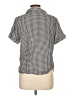 Crescent Houndstooth Black Short Sleeve Blouse Size L - photo 2