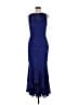JS Collections 100% Polyester Blue Cocktail Dress Size 6 - photo 1