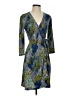 BCBGMAXAZRIA Print Blue Cocktail Dress Size XS - photo 1