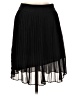 Alice + Olivia 100% Polyester Solid Black Casual Skirt Size 2 - photo 1