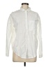 Dex 100% Cotton Solid Ivory Long Sleeve Button-Down Shirt Size M - photo 1