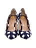 Banana Republic Checkered-gingham Blue Heels Size 7 - photo 2
