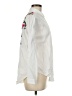 Dex 100% Cotton Solid Ivory Long Sleeve Button-Down Shirt Size M - photo 4