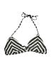Ella Moss Chevron-herringbone Gray Swimsuit Top Size L - photo 1