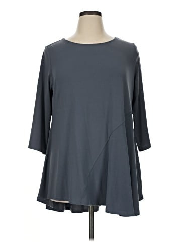Attitudes by Renee 3/4 Sleeve Top (view 1)