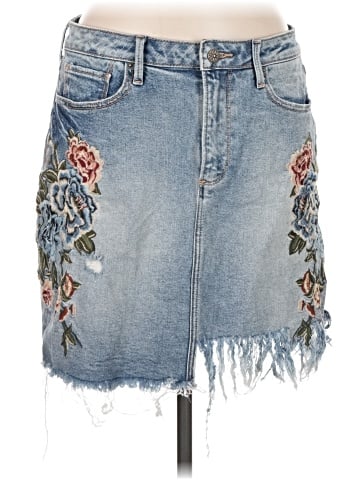 Driftwood Denim Skirt (view 1)