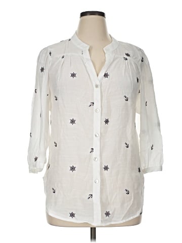 Figueroa & Flower 3/4 Sleeve Button-Down Shirt (view 1)