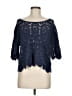 Solitaire Blue 3/4 Sleeve Top Size M - photo 1