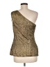 Cache 100% Polyester Gold Sleeveless Top Size M - photo 2