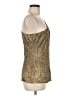 Cache 100% Polyester Gold Sleeveless Top Size M - photo 4