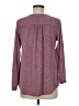 a.Jesdani Burgundy Long Sleeve Blouse Size M - photo 2